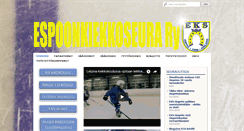 Desktop Screenshot of espoonkiekkoseura.fi