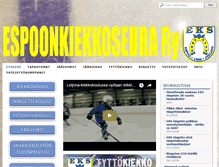 Tablet Screenshot of espoonkiekkoseura.fi